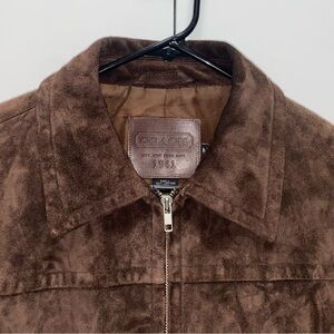Coach brown suede jacket